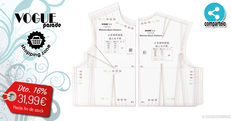 L Size Fashion Ruler Pattern Making Template Tool Cloting Design Reglas ...